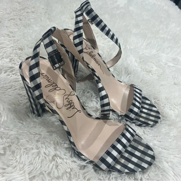 Libby Edelman LE Amanda Buffalo plaid chunky heels Size 11 - Picture 6 of 13